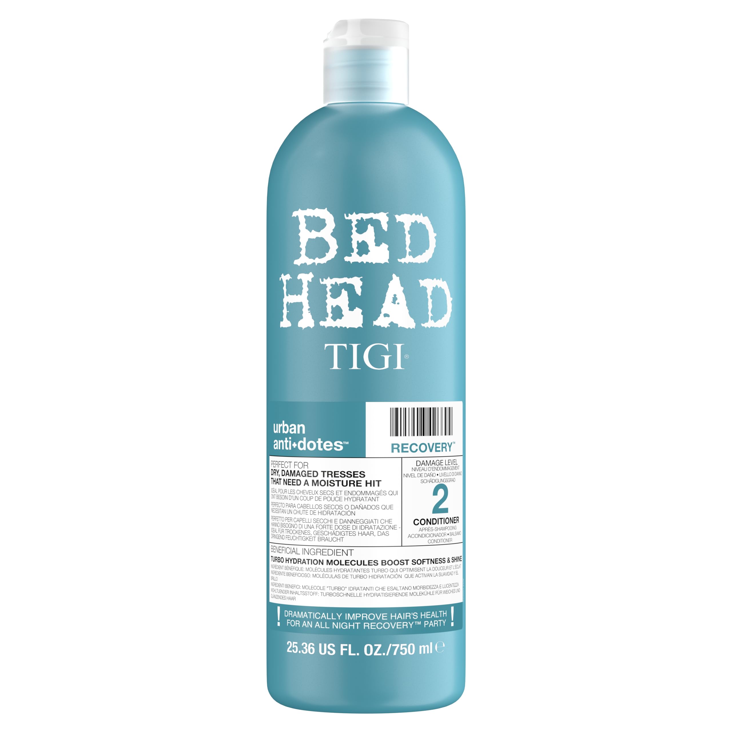 Buy now Bed Head by TIGI Urban Antidotes Resurrection Intensive Moisture Repair Shampoo for Severely Damaged Hair, Sulphate-Free, 25.36 fl oz at indiglob india