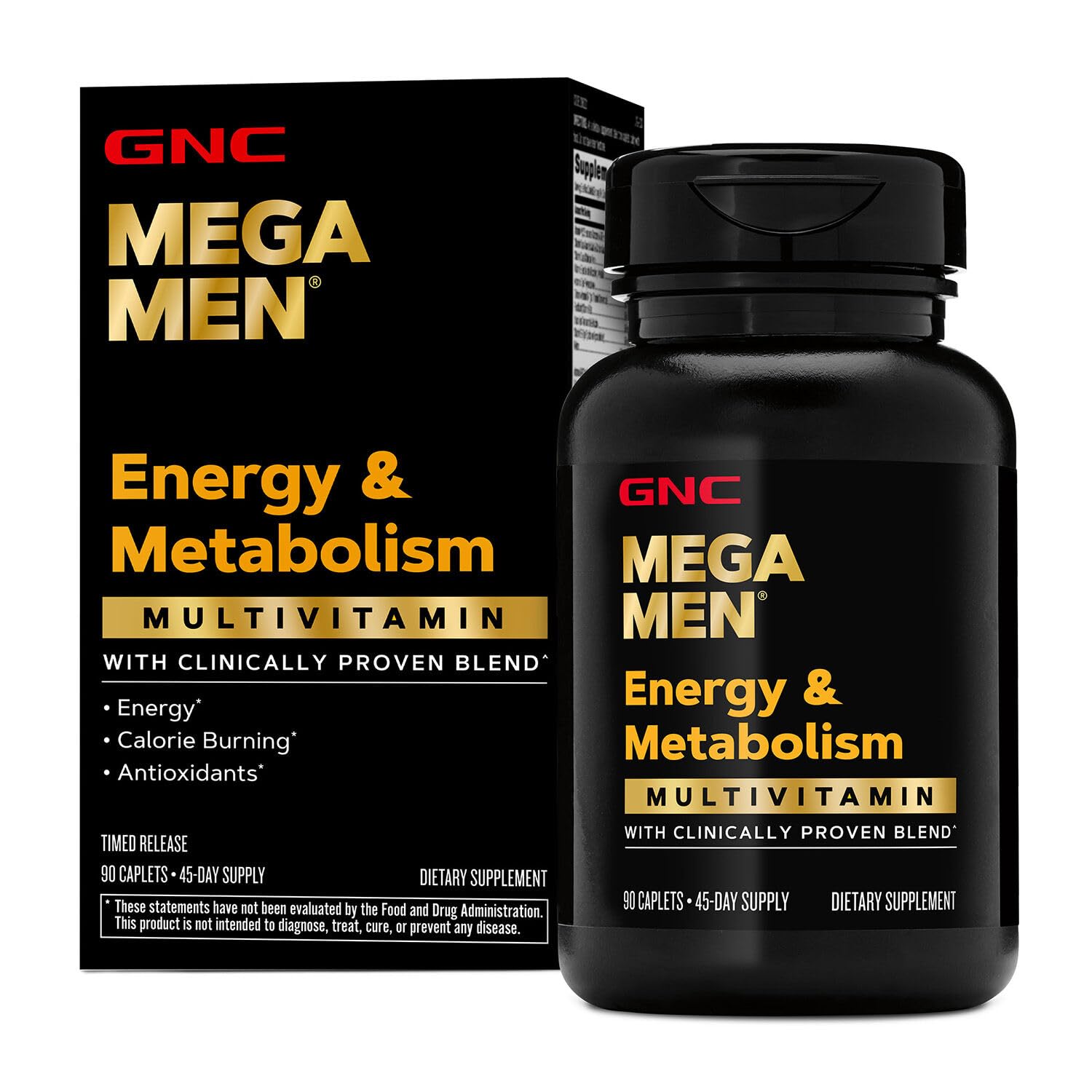 Buy now GNC Mega Men Energy & Metabolism Multivitamin | Antioxidants and Increased Calorie Burning | 90 Count at indiglob india