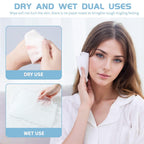 Buy now Cotton Facial Dry Wipes, 100 Count, Deeply Cleansing Disposable Face Towel Wash Cloth, Multi-Purpose for Skin Care, Make-up and Face Wipes, Facial Cleansing at indiglob india