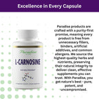 Buy now Paradise Herbs L-Carnosine, Super Potent, Ultra Pure, Antioxidant, Vegan, Non GMO, Gluten Free, 60 Vegetarian Capsules at indiglob india