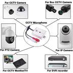 Buy now Vanxse® Mini Microphone High Sensitive Pickup Audio Mic Waterproof Metal Case for CCTV Security Camera DVR System at indiglob india