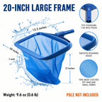 STARGOODS 20" Pool Skimmer Net, Blue