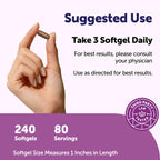 Citrus Bergamot Supplement 1000mg for Men & Women, 240 Softgels