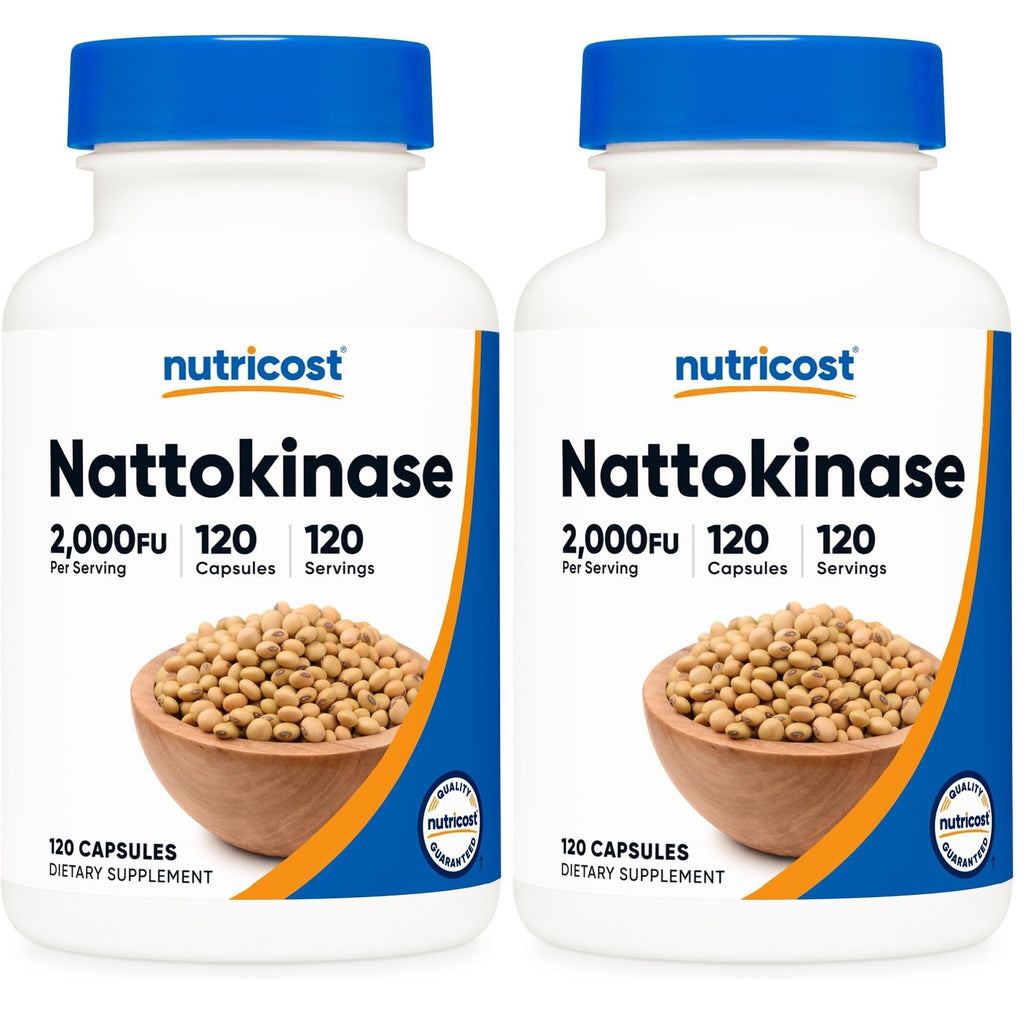 Nutricost Nattokinase 2,000FU, 120 Capsules, Gluten Free, GMO-Free | Vegetarian Friendly