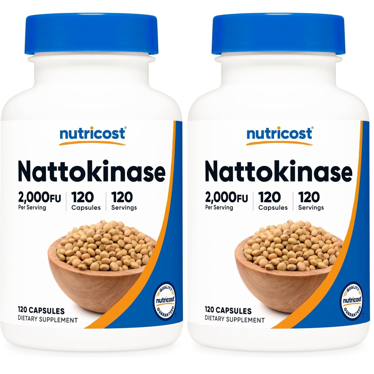 Nutricost Nattokinase 2,000FU, 120 Capsules, Gluten Free, GMO-Free | Vegetarian Friendly