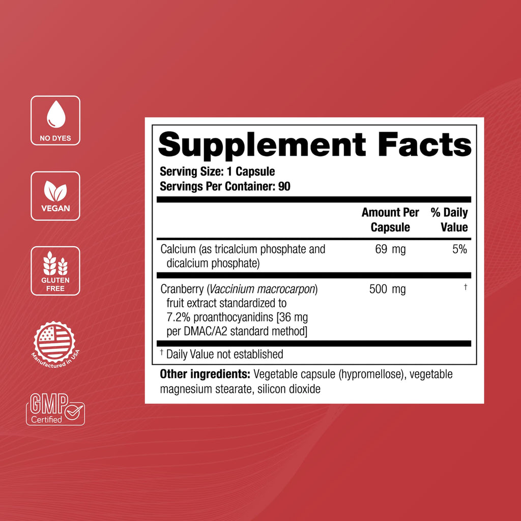 Theralogix TheraCran One Cranberry – UTI Prevention, NSF Certified | Helps prevent UTIs with 36mg of soluble proanthocyanidins (PACs) — the research-backed dose.*