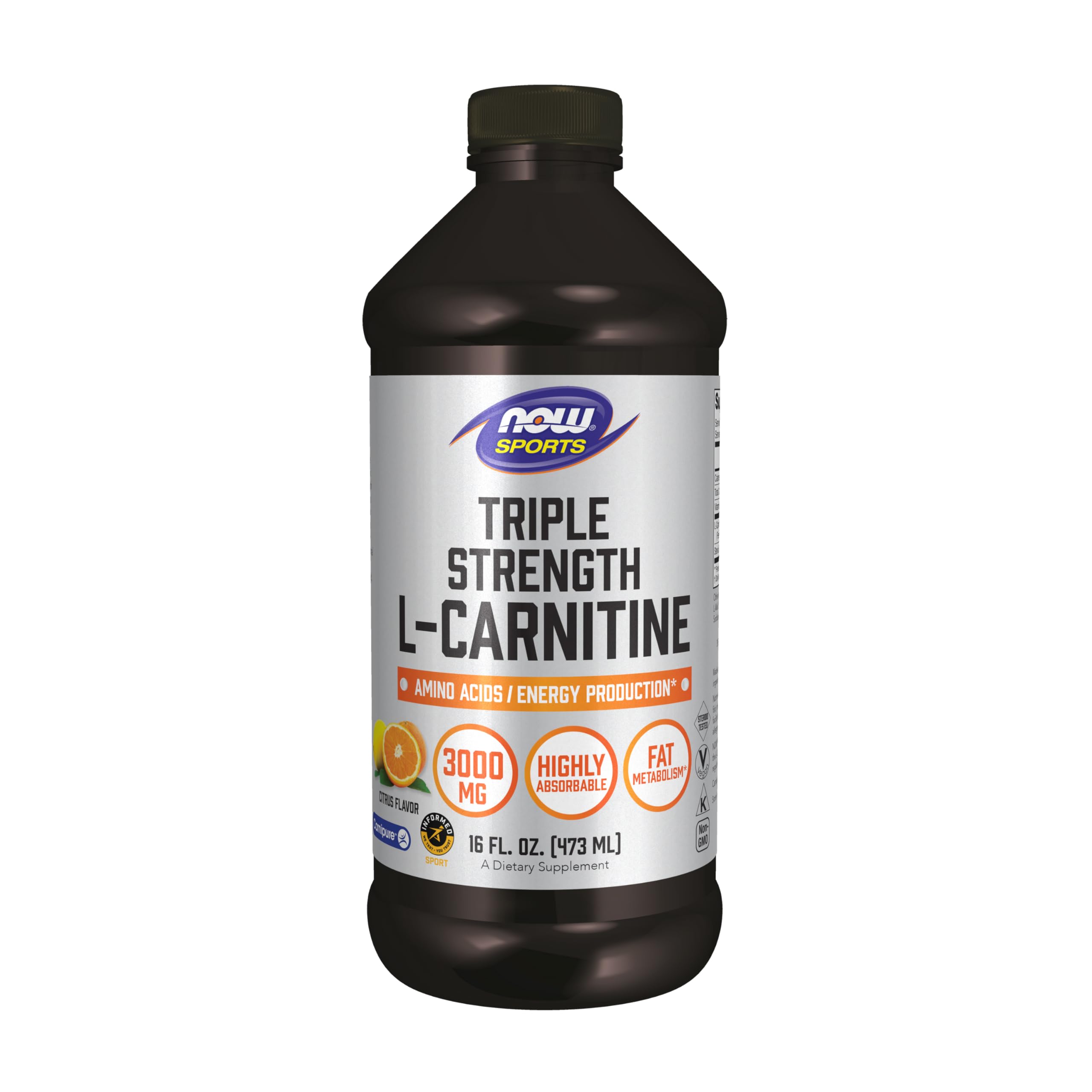 Buy now NOW Sports Nutrition, L-Carnitine Liquid, Triple Strength 3000 mg, Citrus, 16-Ounce at indiglob india