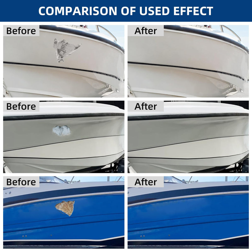 Fiberglass Boat Repair Kit (Color Match), Gel Coat Repair Kit for Boats