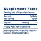 Life Extension Glycine, 1000 mg, Amino Acid that Promotes Healthy Sleep, Gluten-Free, Non-GMO, Vegetarian, 100 Capsules