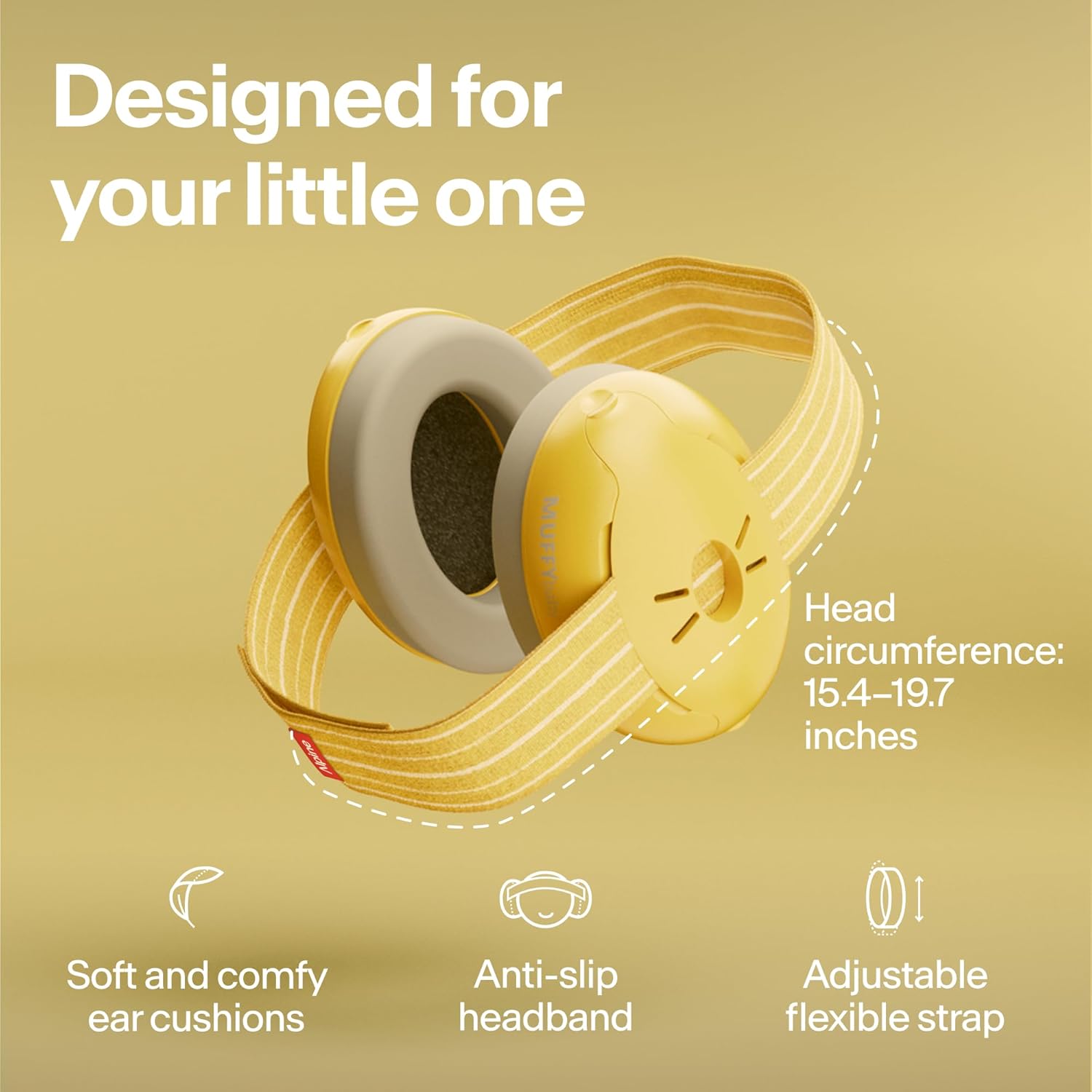 Buy now Alpine Muffy Baby Ear Protection for Babies and Toddlers up to 36 Months - CE & ANSI Certified - Noise Reduction Earmuffs - Comfortable Baby Headphones Against Hearing Damage & Improves Sleep - Yellow at indiglob india