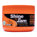 Shine 'n Jam Ampro Supreme Hold - Conditions Hair with Olive Oil and Silk Protein - Great for Smoothing Fringe, Ponytails, and Up-dos - Firms Tresses with Non-Greasy Shine - 8 oz