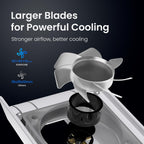 Buy now KIWIHOME Cooling Fan for PS5 Accessories, Upgraded Quiet Cooler Fan with Auto Speed, Controller USB3.0 Port & LED for PS5 2020 Only, Not for PlayStation 5 Slim/Pro, White at indiglob india
