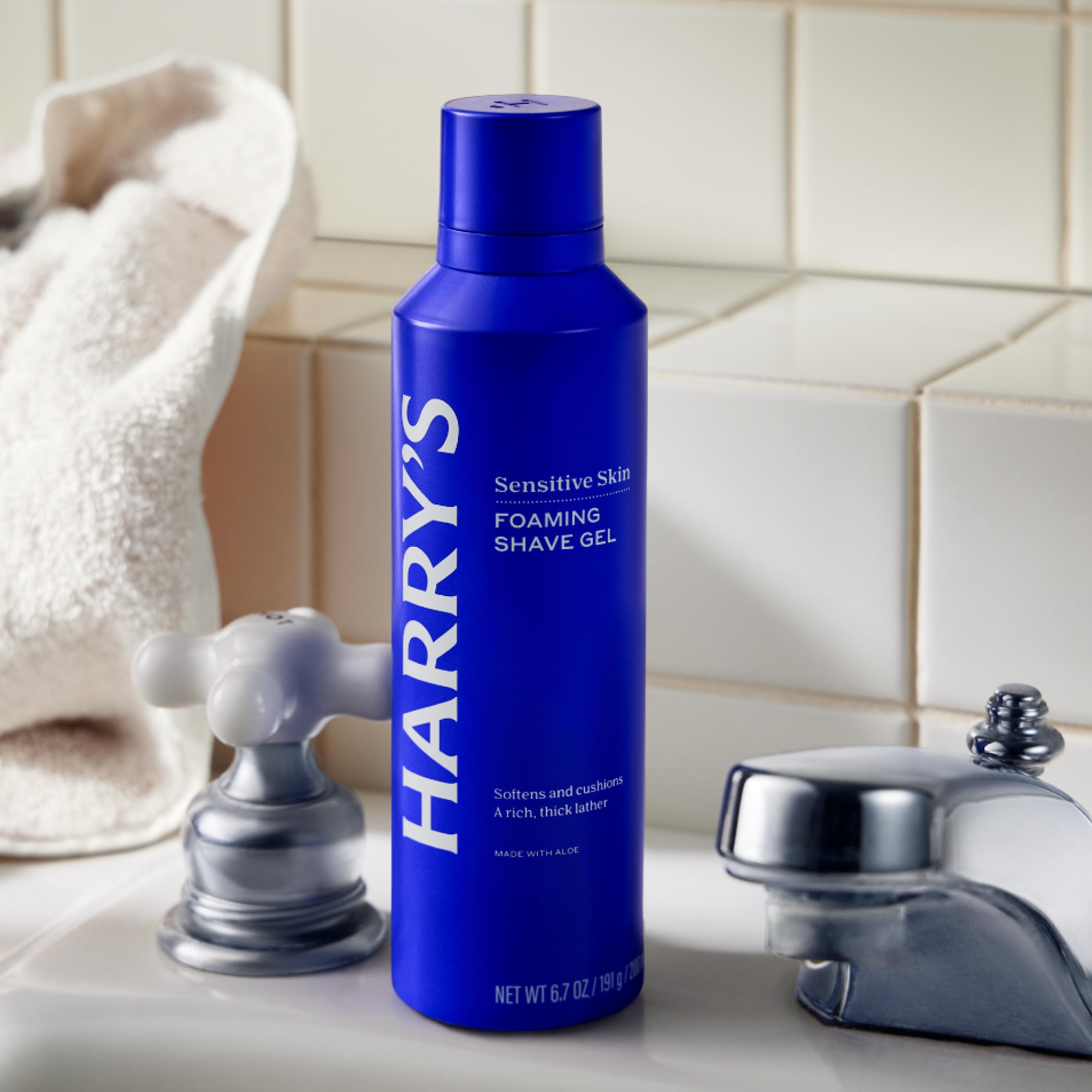 Harry's Foaming Shave Gel for Men with Aloe - 6.7 oz (3 Pack) | Soothes and Cushions Skin for Shaving - Safe For Sensitive Skin