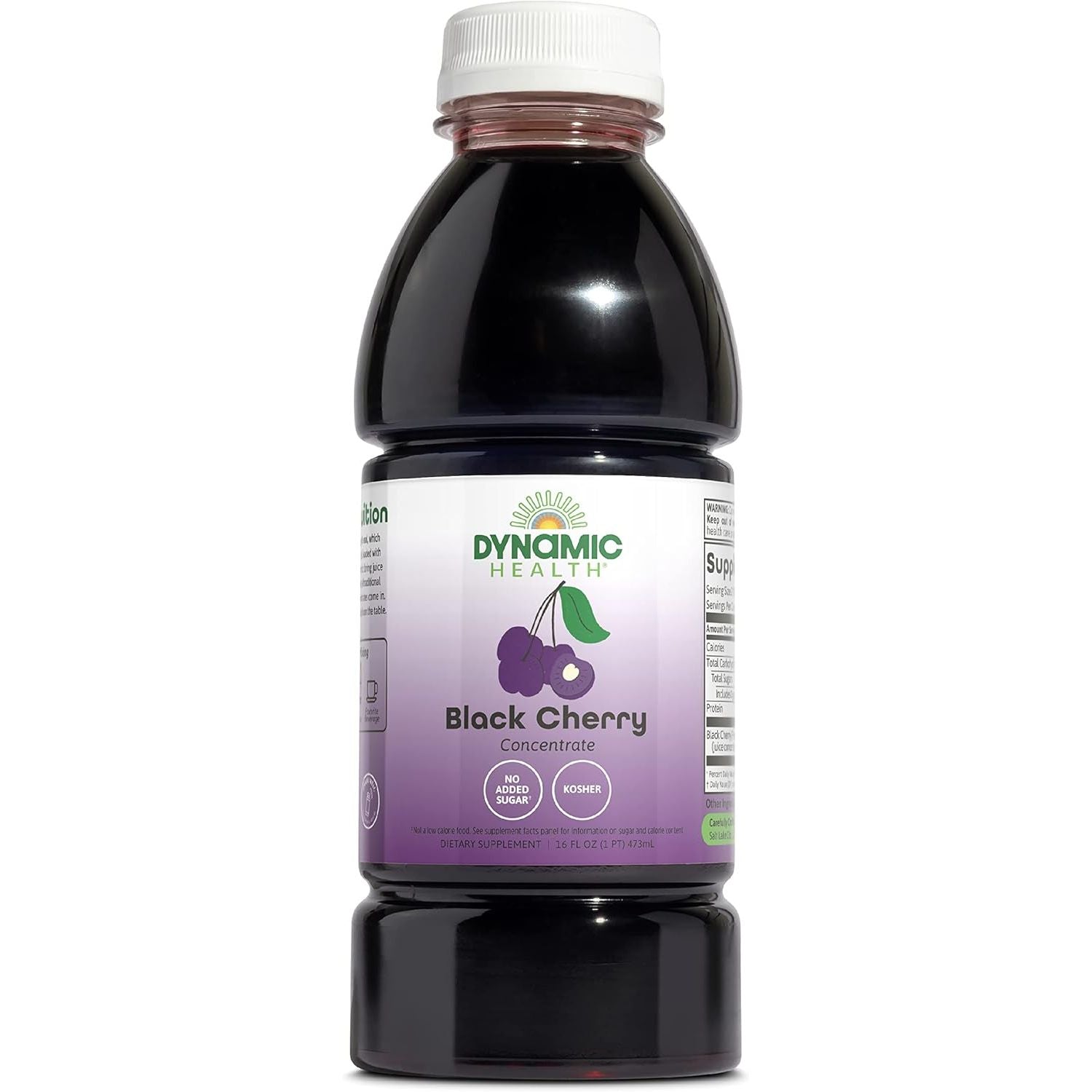 Buy now Dynamic Health Pure Cranberry Juice Concentrate, Unsweetened, Natural Antioxidant Support, No Added Sugar, 8 Fl oz 16 Ounce (Pack of 1) Black Cherry at indiglob india