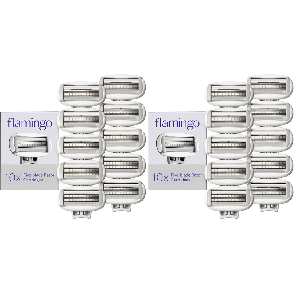 Flamingo Women's Original Razor Blade Refill Cartridges - 6 Count | 5-Blade Shaving Razors for Women