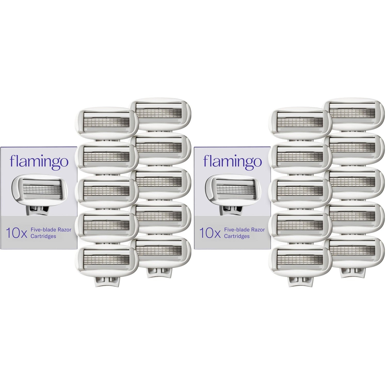 Flamingo Women's Original Razor Blade Refill Cartridges - 6 Count | 5-Blade Shaving Razors for Women