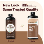 Micro Ingredients Organic MCT Oil, 32 fl oz, Keto C8 + C10 Fatty Acids