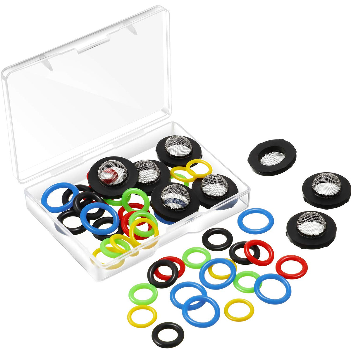 Tatuo 48 Pcs O-Ring Power Pressure Washer Kit 6 Sizes for Power, Gun