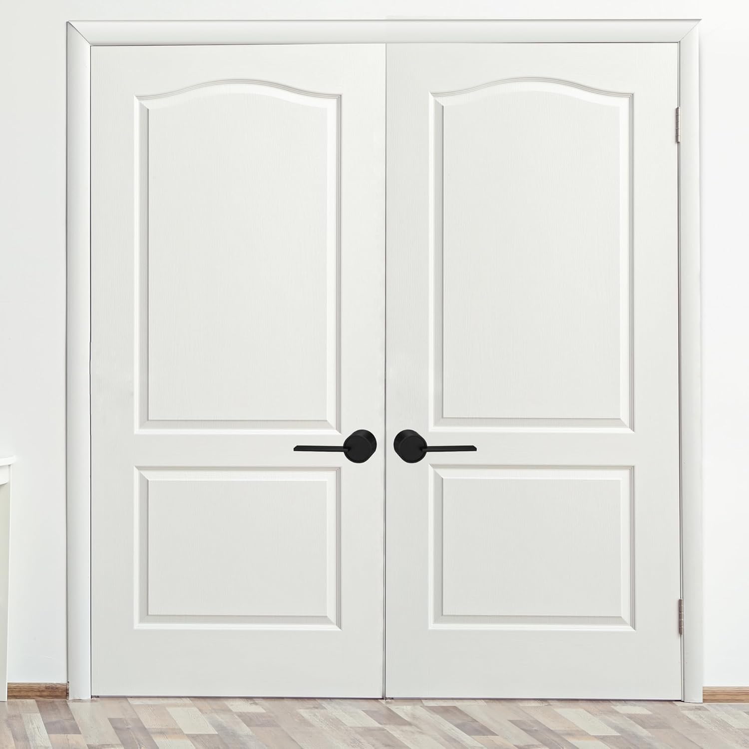 Buy now Berlin Modisch Zero Gravity Urban Series Dummy Lever Door Handle Pack of 2 Non-Turning Single Side Pull Only Lever Set [for Closet or French Doors] Heavy Duty – Iron Black Finish at indiglob india