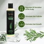 Rosemary Biotin Volumizing Shampoo for Thinning Hair, 7.4 Fl Oz | Keratin Strengthening, Helps Boost Volume, Reduce Breakage, Nourishes Scalp, Color-Treated Hair Safe Vegan, Gentle Daily Care