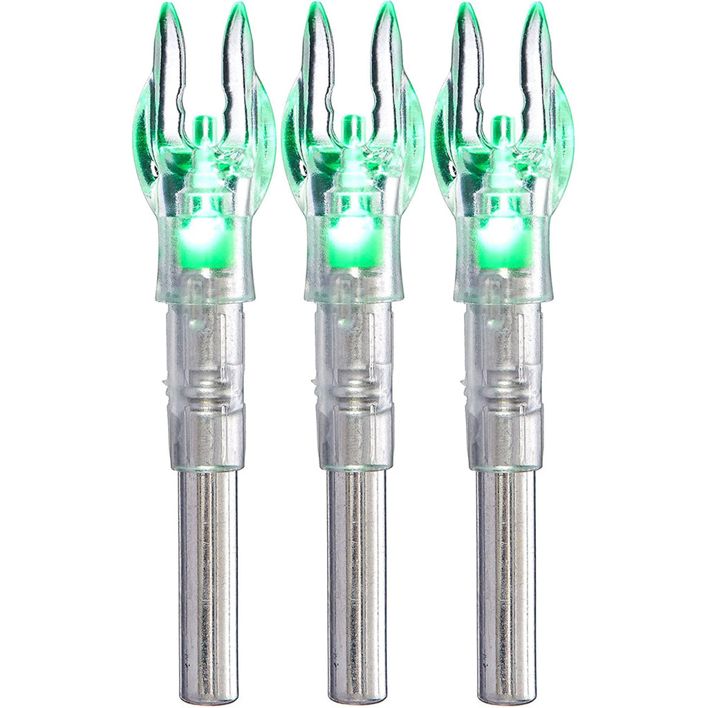 Nockturnal-X Lighted Nock for Arrows with .204 Inside Diameter Including Victory, Easton and G-Uni Brands, Green