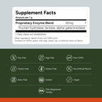 FODZYME® Home Kit Digestive Enzymes for Gut Health, Relief for Bloating, Gas, Constipation, Diarrhea, Abdominal Pain, Low FODMAP, 60 Dose