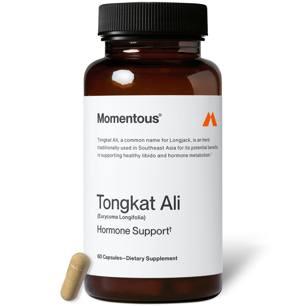 Momentous Tongkat Ali for Women & Men, Longjack Root Extract, 400mg