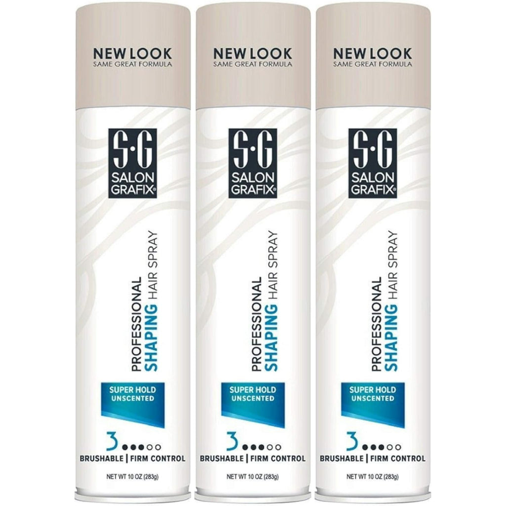 Buy now Salon Grafix Professional Super Hold Unscented Shaping Hair Spray, 10-Ounces (3 pack) at indiglob india