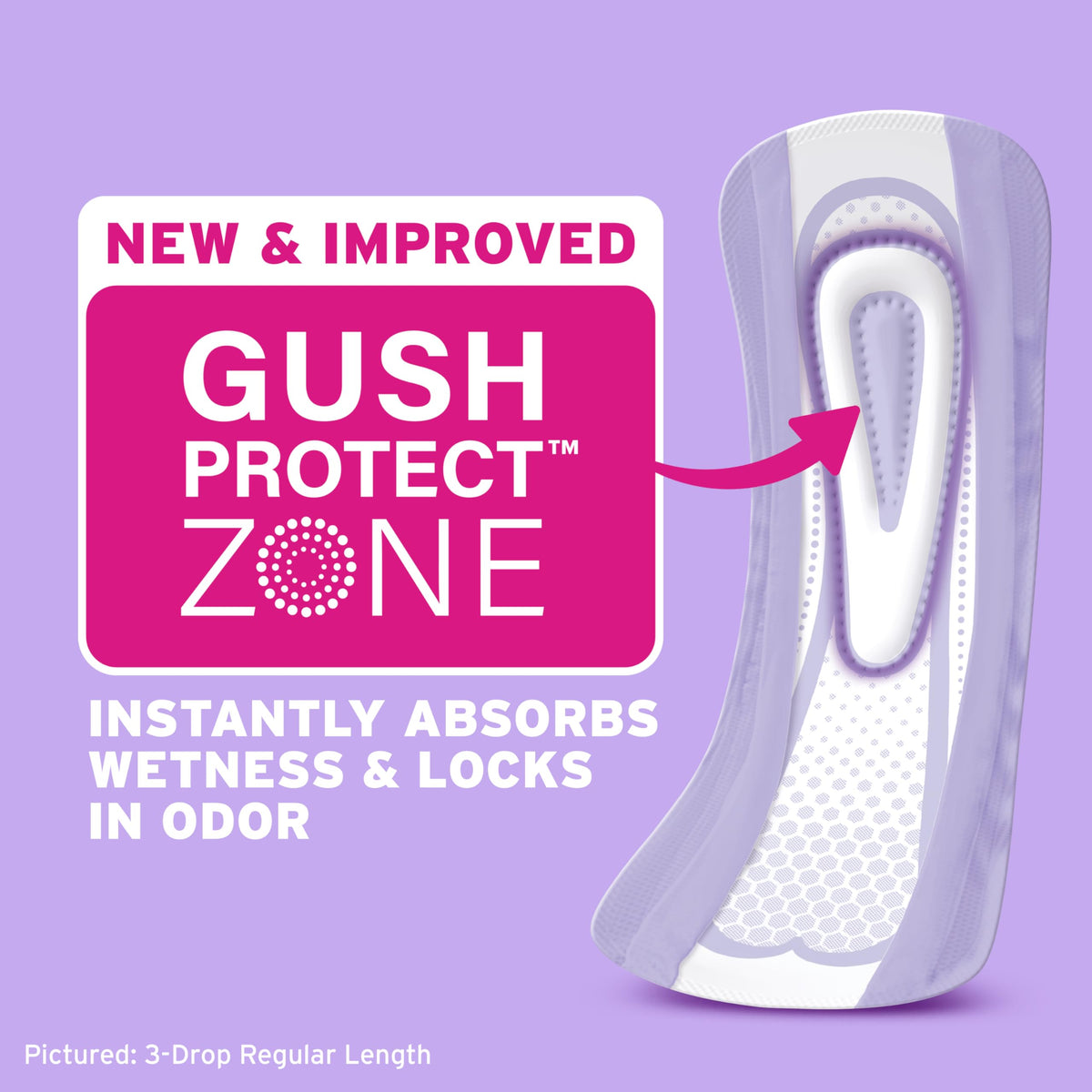 Poise Ultra Thin Incontinence Pads for Women, 5 Drop, Long, 180 ct