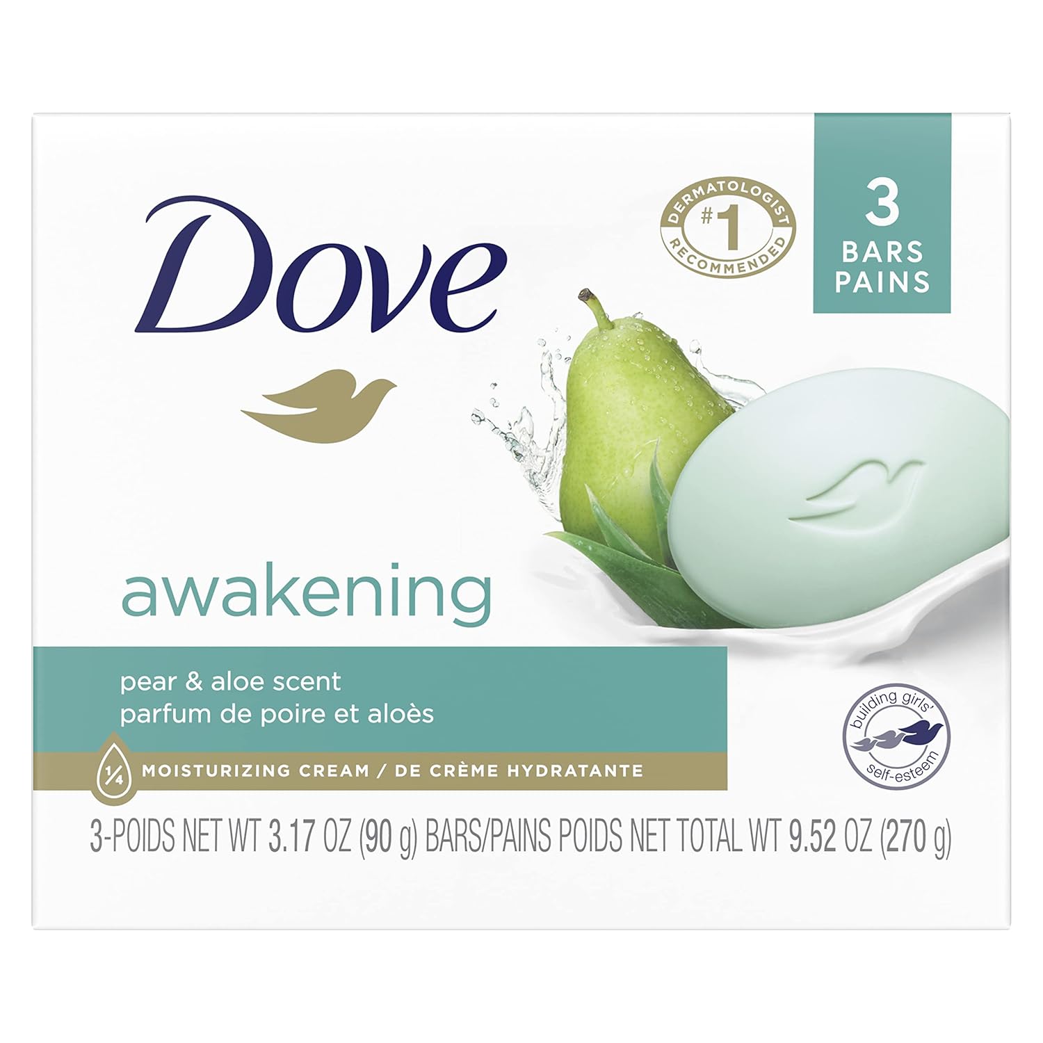 Buy now Dove Beauty Bar Gentle Skin Cleanser Moisturizing, 3.75 oz, 6 Bars Pear and Aloe Vera 9.51 Ounce (Pack of 1) at indiglob india