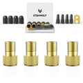 ETENWOLF Brass Presta Valve Adapter 4 Pack