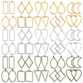 Buy now Shynek 60Pcs Hollow Frame Pendants - Resin Craft Bezels Jewelry Molds for Necklaces and Earrings Making Supplies at indiglob india