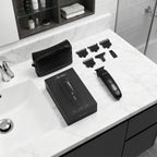 Beard Trimmer for Men, Cordless Hair Clipper & Beard Trimmer Kit, USB-C Rechargeable, DLC Precision Blade, 150-Min Runtime, Compact Travel Grooming Set, Gift for Men with Toiletry Bag
