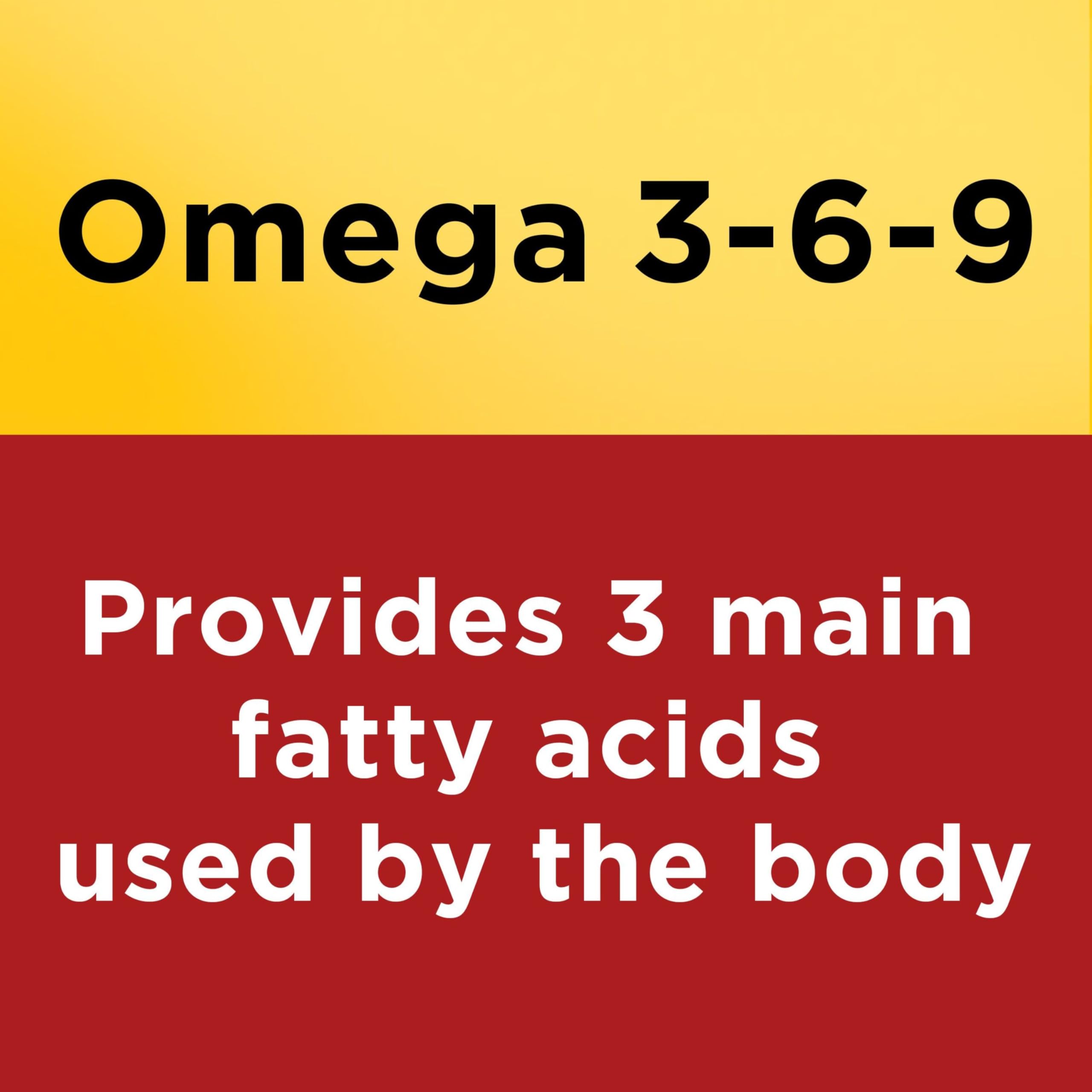 Nature Made Triple Omega 3 6 9 Supplements, 150 Softgels | Fish Free Omega 3 Fatty Acid Supplement with Flaxseed, Safflower & Olive Oils, Heart Health Support, 75 Day Supply