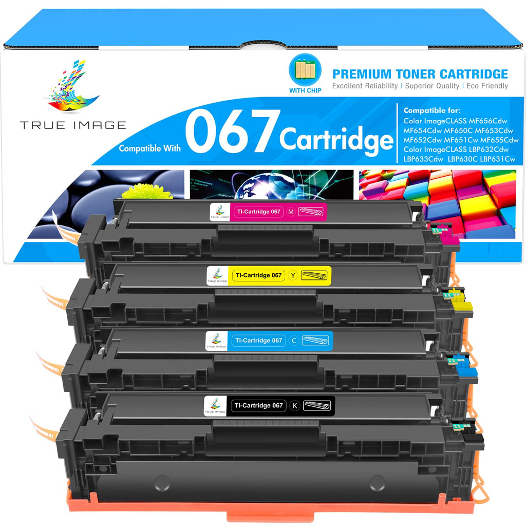 067 067H Toner Cartridge Set for Canon MF656Cdw MF654Cdw LBP632Cdw 4 Pack