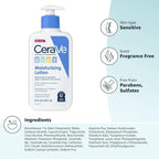 Buy now CeraVe Baby Lotion, Gentle Baby Skin Care with Ceramides, Niacinamide & Vitamin E, Fragrance, Paraben, Dye & Phthalates Free, Lightweight Moisturizer, 8 Ounce, Packaging May Vary at indiglob india