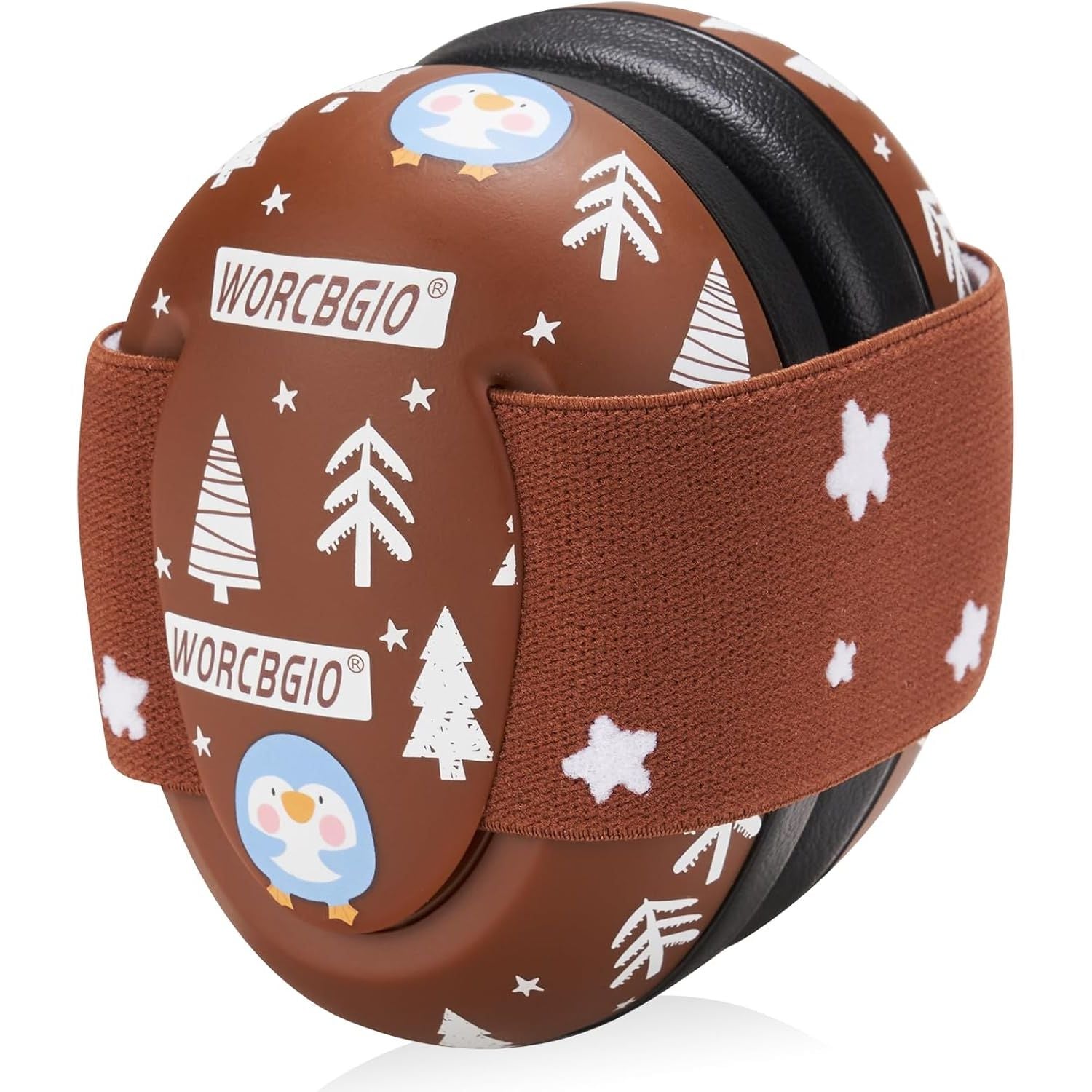 Buy now Infant Ear Protection Noise Cancelling Baby Ear Muffs, Toddler Hearing Protection with Adjustable Elastic Headband (Bear, White Penguin at indiglob india