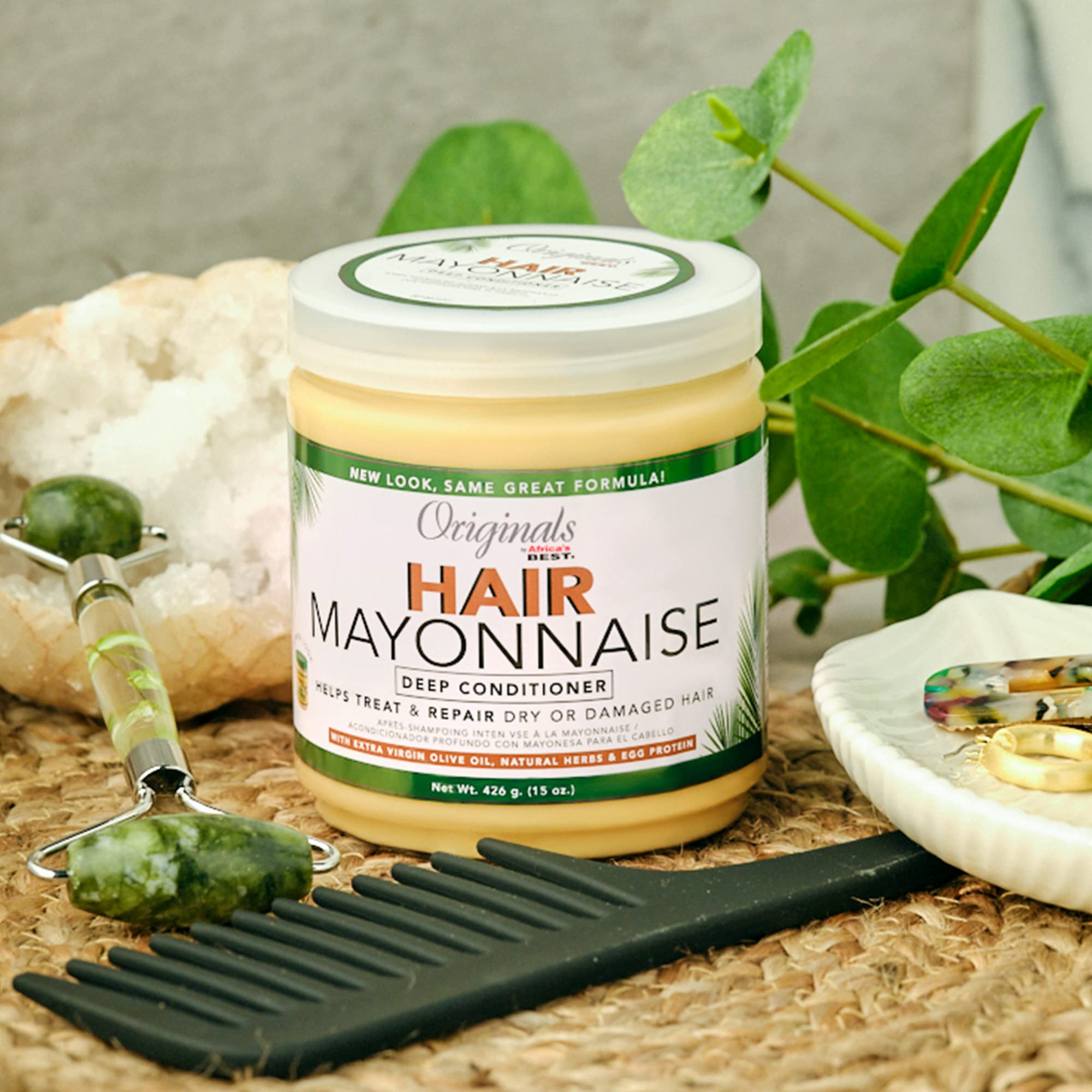 Buy now Originals By Africa's Best Hair Mayonnaise Conditioner – 2 Pack (15 oz Jars) – Enriched with Herbal Extracts, Egg Protein & Olive Oil for Deep Conditioning & Repair at indiglob india
