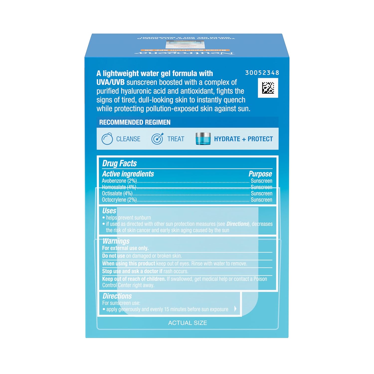 Buy now Neutrogena Hydro Boost City Shield Water Gel Face Moisturizer with Broad Spectrum SPF 25, Hydrating Facial Sunscreen with Hyaluronic Acid, Oil-Free and Non-Comedogenic Face Lotion, 1.7 oz at indiglob india