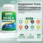 Buy now Best Naturals, Micronized DHEA 25 mg 180 Capsules at indiglob india