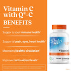 Doctor's Best Vitamin C 500mg Supplement, for Men & Women, 120 Veg Caps