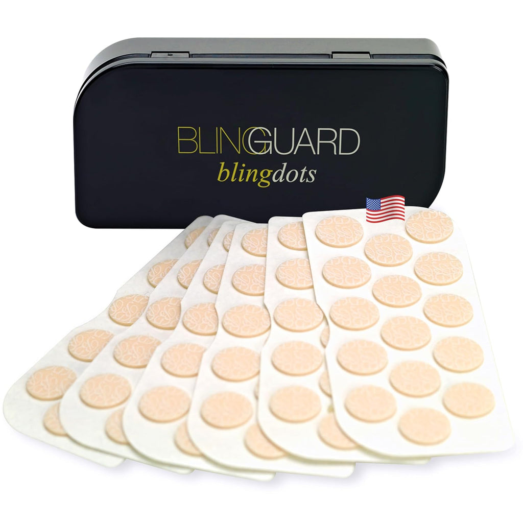 Buy now BlingGuard 90 Dots Heavy Earring Lobe Support - Made in USA - Hypoallergenic Memory Foam Earring Backs for Droopy Ears, Prevent Sagging & Drooping Default at indiglob india