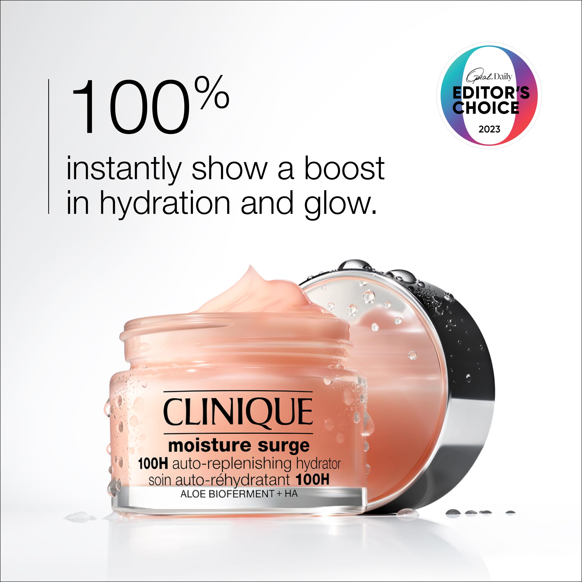 Buy now Clinique Hydration Heroes Gift Set | Moisture Surge 100H Moisturizer | Moisture Surge Overnight Mask | Lip Treatment | Hydrating + Glow | Includes 3 Travel Size Pieces at indiglob india