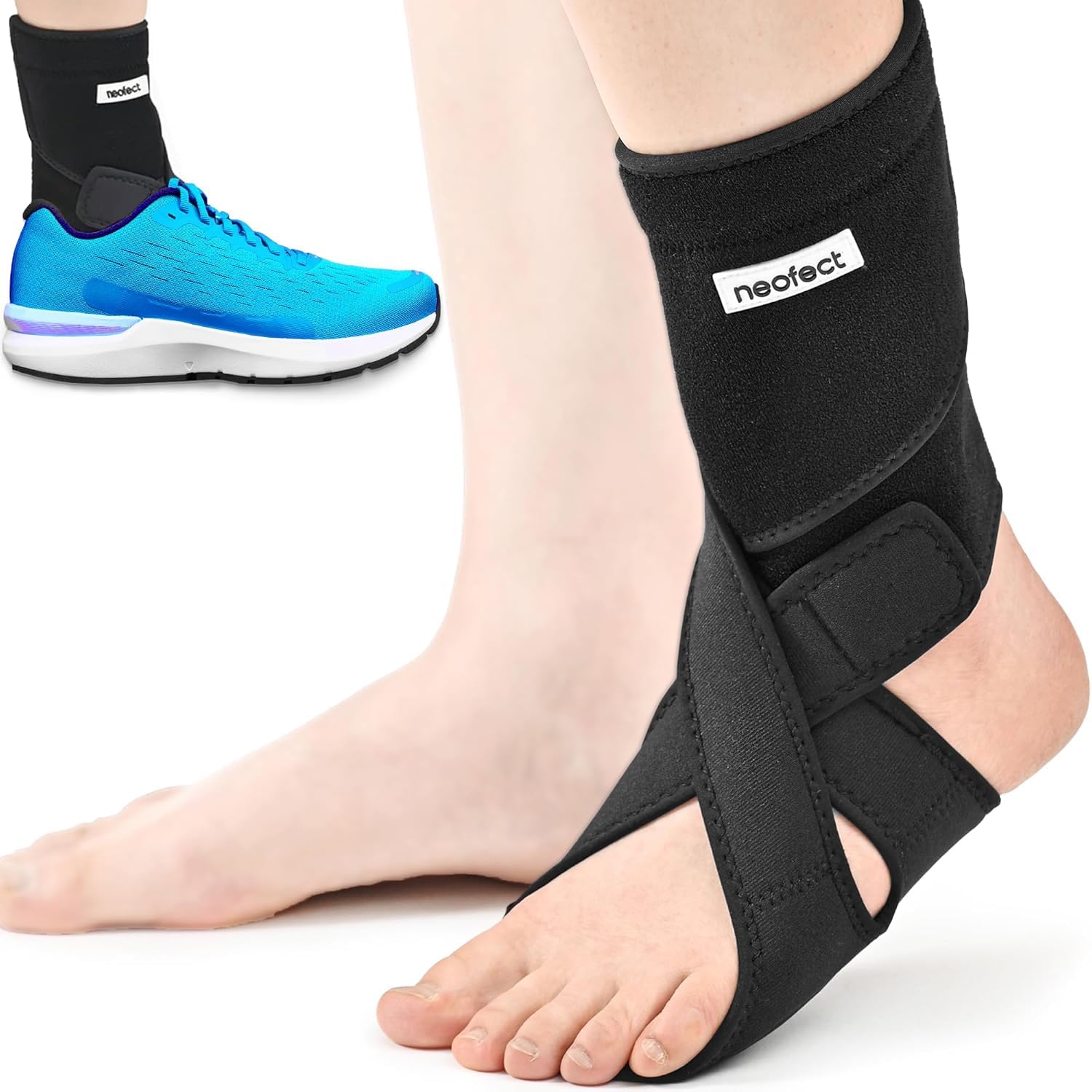 Buy now NEOFECT Drop Foot Brace - Adjustable AFO Ankle Brace for Walking & Stroke Recovery, Breathable Material for Ankle and Foot Support, Comfortable Design (Medium/Left) Medium Left LEFT at indiglob india