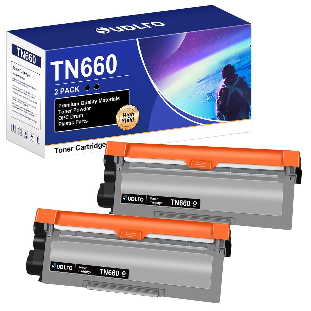 TN660 TN-660 Toner Cartridge Replacement for Brother TN660 TN630 TN-630