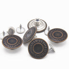 Enosea 20mm Replacement Jean Buttons 12 Sets Combo Copper Tack Buttons