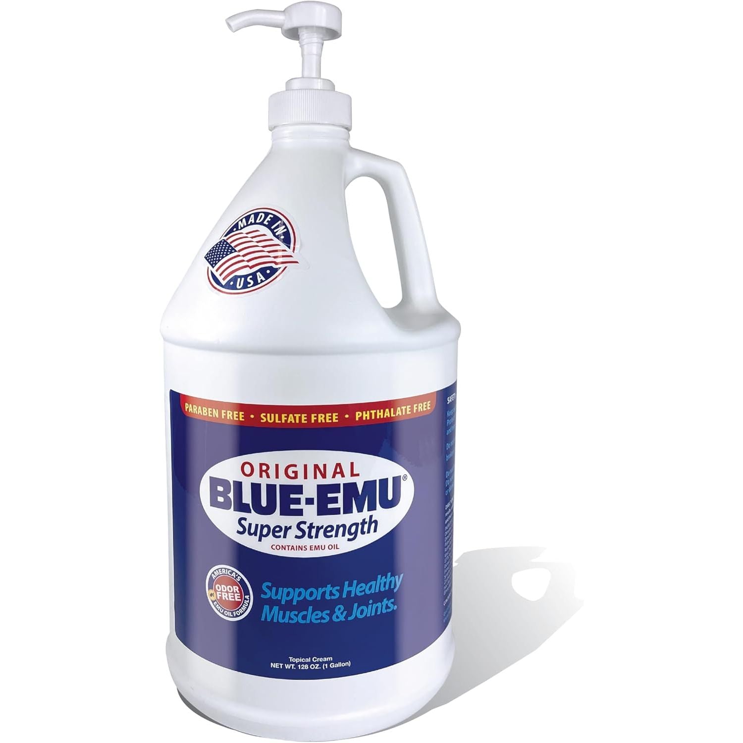 Buy now Blue-Emu Original Super Strength Cream, Soothing Muscle & Joint Support, 4 Oz 1 Gallon at indiglob india