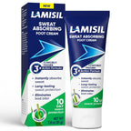 Lamisil Cream Sweat Absorbing Foot Odor Eliminator for Feet, 2.8 Oz