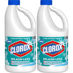Buy now Clorox Splash-Less Bleach, Clean Linen Scent, 55 Ounces, 2 Pack (110 Ounces Total), Real Bleach Made Simpleâ„¢ at indiglob india