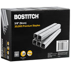 Bostitch B8 Staples 3/8 Inch Length - Pack of 20,000 Powercrown Staples